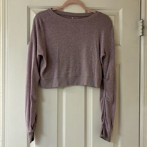 Purple long sleeve sweater